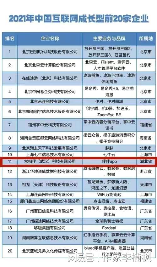 互聯網百強企業地域分布分析 北京占據主導地位，武漢與成都展現區域潛力